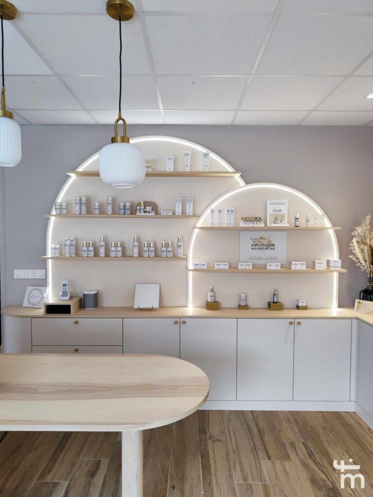 salon de beaute strasbourg décoré par fanny michel décoratrice